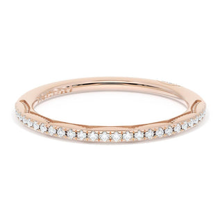 French Pavé Diamond Wedding Band, 1.70mm