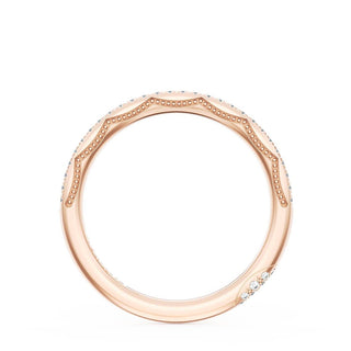 French Pavé Diamond Wedding Band, 1.70mm
