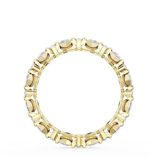 Carré and Round Diamond Wedding Band, 3.70mm
