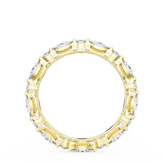 Marquise and Round Diamond Wedding Band, 2.80mm