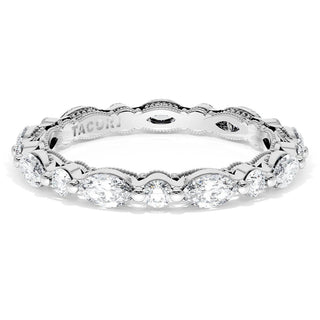 Marquise and Round Diamond Wedding Band, 2.80mm