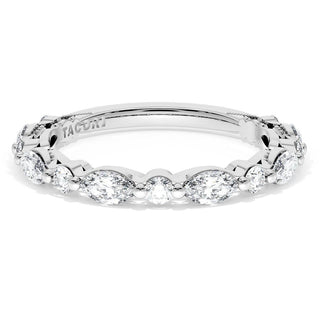 Marquise and Round Diamond Wedding Band, 2.80mm