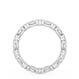 Marquise and Round Diamond Wedding Band, 2.20mm