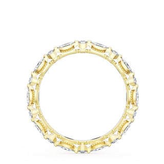 Marquise and Round Diamond Wedding Band, 2.20mm