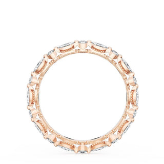 Marquise and Round Diamond Wedding Band, 2.20mm