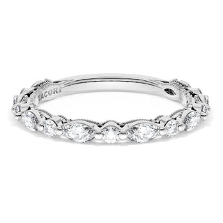 Marquise and Round Diamond Wedding Band, 2.20mm