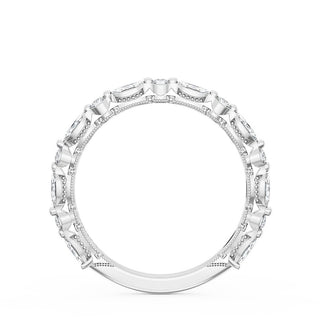 Marquise and Round Diamond Wedding Band, 2.20mm