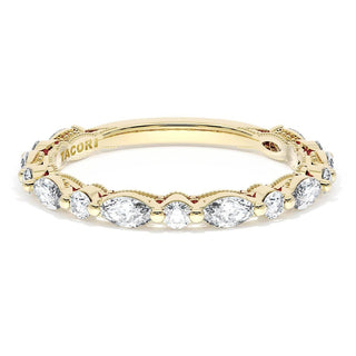 Marquise and Round Diamond Wedding Band, 2.20mm
