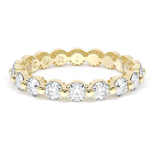 Round Diamond Wedding Band, 3.40mm