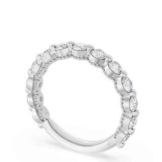Round Diamond Wedding Band, 3.40mm