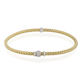 18K2T 20=.10CT BRACELET, 3MM