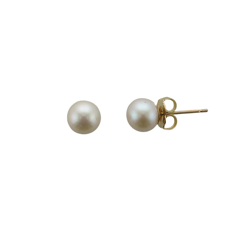 14KY 6.5-7MM AKOYA PEARLS STUDS