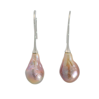 925 9-11MM DROP PEARL EARRINGS