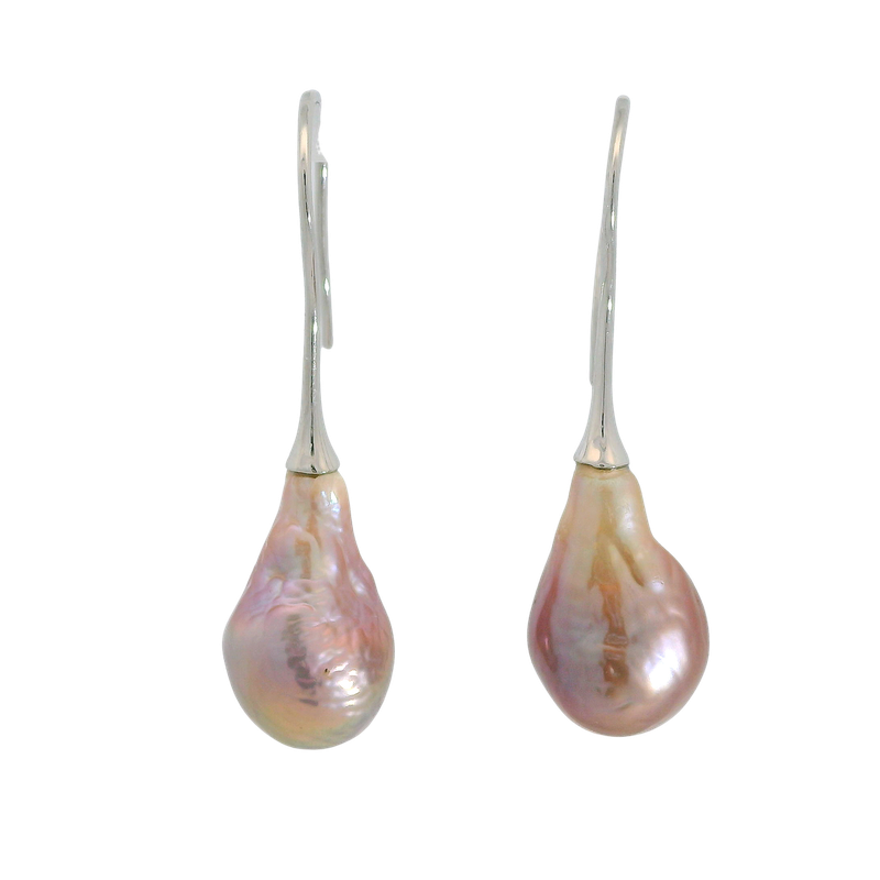 925 9-11MM DROP PEARL EARRINGS