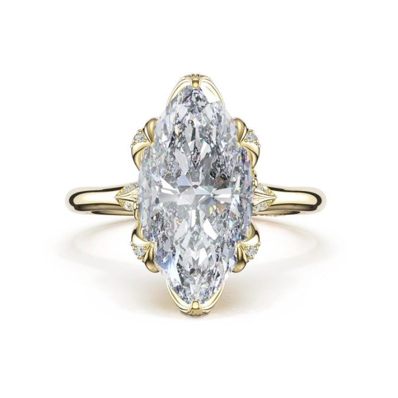 14KY 0.13CT HIGH POLISH E/R