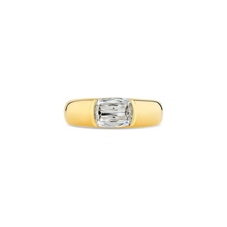 1.05CT S2KV NAT. CUSH GIA HALF-BEZEL SET14KY E/R