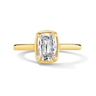 2.09CT VS1 F LAB CUSH 18RD=.15CT PAVE 14KY E/R