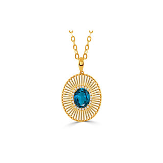 Doves by Doron Paloma London Blue Pendant P12806LBT-Y