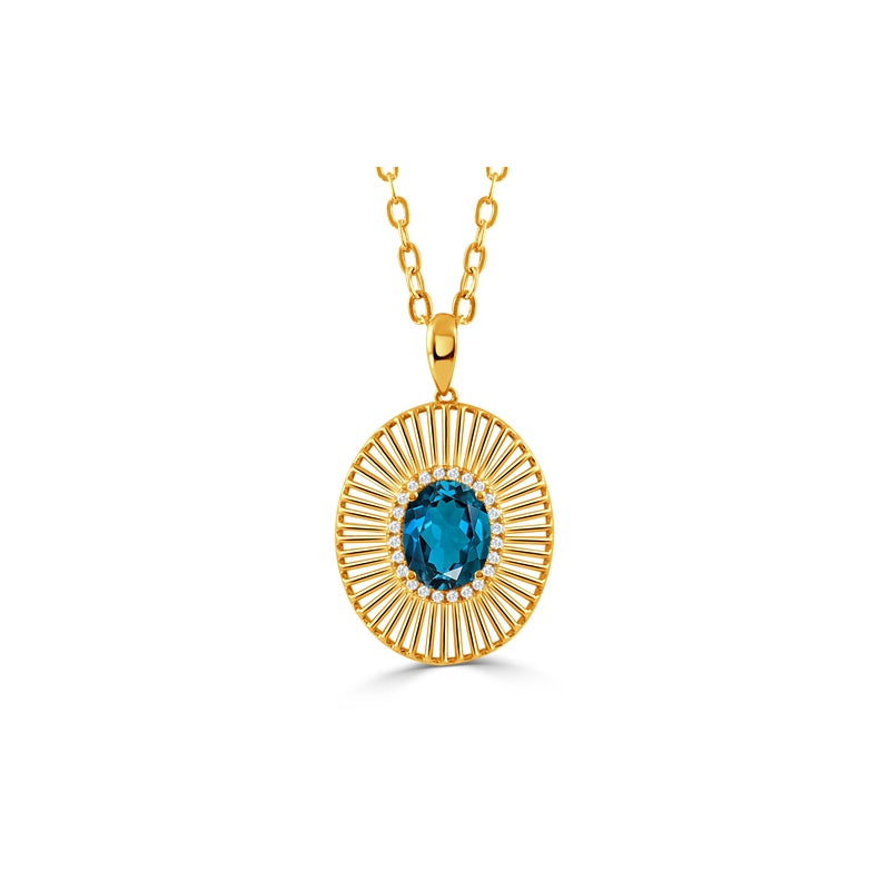 Doves by Doron Paloma London Blue Pendant P12806LBT-Y