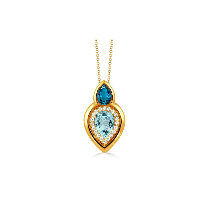 Doves by Doron Paloma London Blue Pendant P12974LBBT-Y