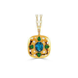 Doves by Doron Paloma London Blue Pendant P13042TSLBT