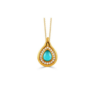 Doves by Doron Paloma St. Barths Pendant P12951TQ-Y
