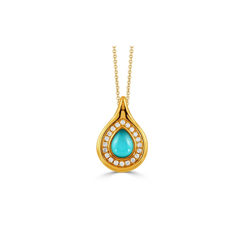 Doves by Doron Paloma St. Barths Pendant P12951TQ-Y