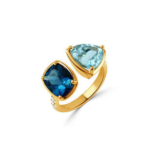 Doves by Doron Paloma London Blue Fashion Ring R12967LBBT-Y