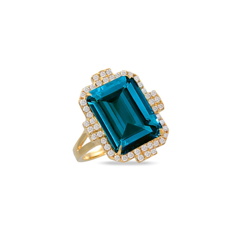 Doves by Doron Paloma London Blue Fashion Ring R8695LBT-Y