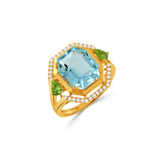 Doves by Doron Paloma Sky Blue Fashion Ring R12465PDBT