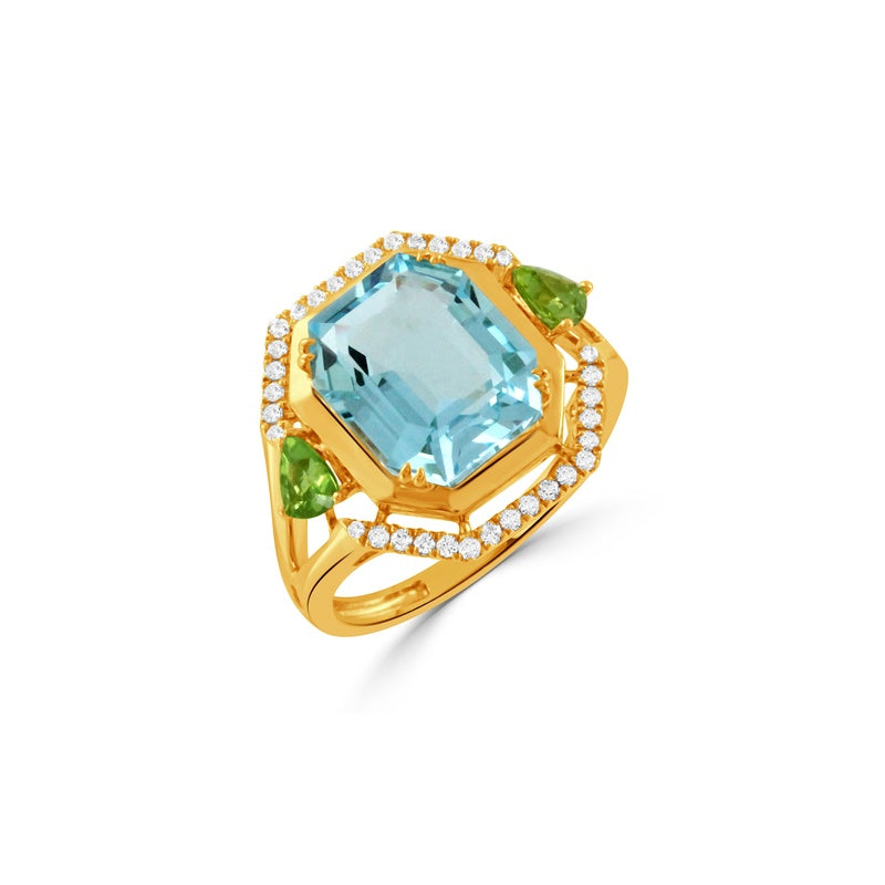 Doves by Doron Paloma Sky Blue Fashion Ring R12465PDBT