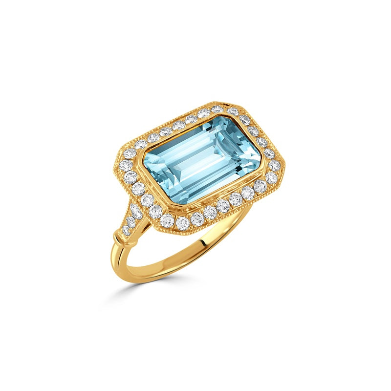 Doves by Doron Paloma Sky Blue Fashion Ring R9797BT-Y
