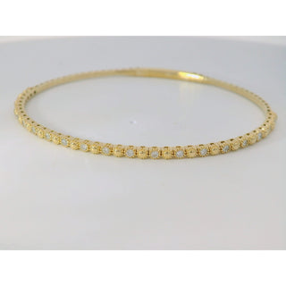 .42CTW FLEX BANGLE 14KY
