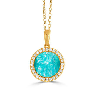 D28=.13/CQ/AZ=2.85 DIAMOND PENDANT 18KY