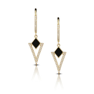 D74=.17/ BO=.23 DIAMOND EARRING 14KY