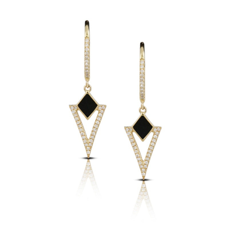 D74=.17/ BO=.23 DIAMOND EARRING 14KY