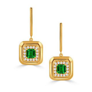 D32=.17/TS=.61 GOLD DIAMOND EARRING 18KY