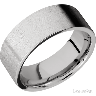 8 mm wide Flat Cobalt Chrome band.