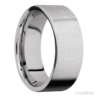 8 mm wide Flat Cobalt Chrome band.