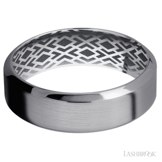 7 mm wide High Bevel Tantalum band.