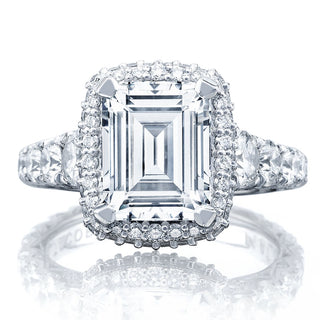 Emerald Bloom Engagement Ring
