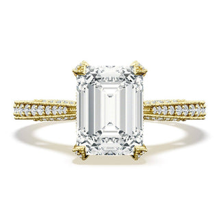 Emerald Solitaire Engagement Ring