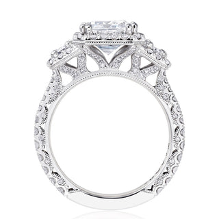 Emerald 3-Stone Engagement Ring