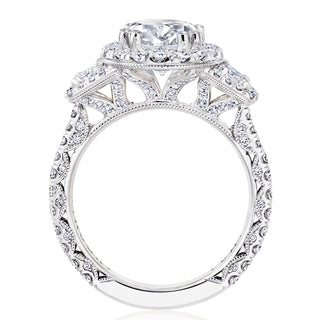Oval 3-Stone Engagement Ring