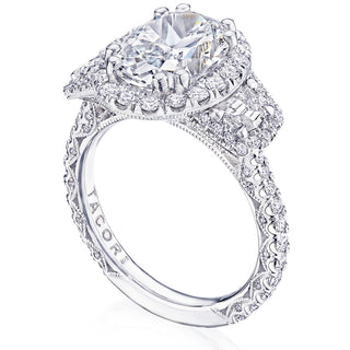 Oval 3-Stone Engagement Ring