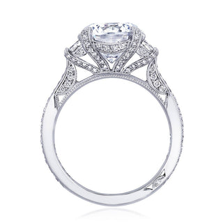 Round 3-Stone Engagement Ring