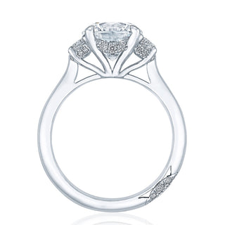 Round 3-Stone Engagement Ring