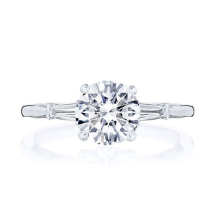 Round 3-Stone Engagement Ring