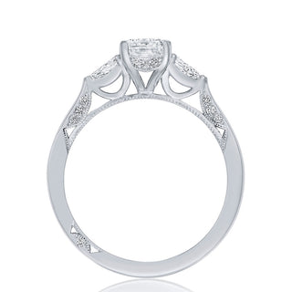Emerald 3-Stone Engagement Ring