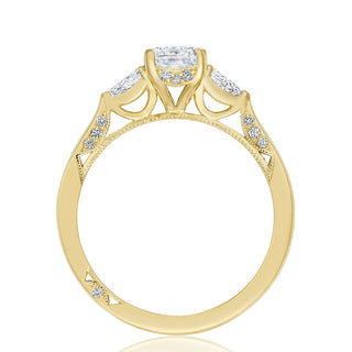 Emerald 3-Stone Engagement Ring